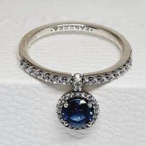 Pandora Dangling Round Sparkle Ring